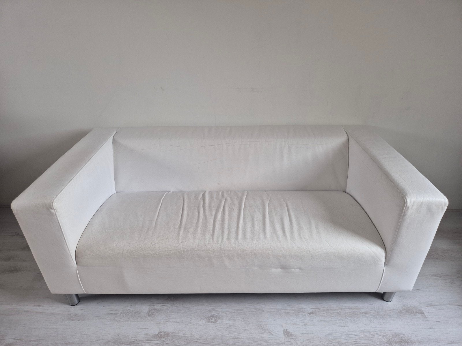 Ikea klippan bank leer, Huis en Inrichting, Ophalen, Gebruikt, 150 tot 200 cm, Driepersoons
