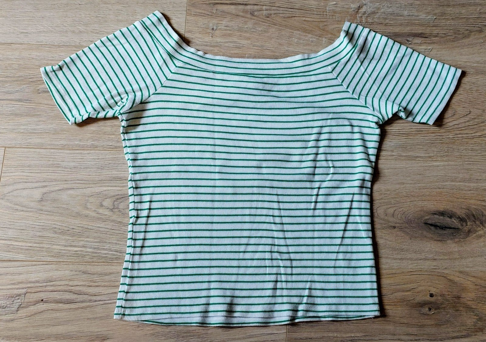 Madness groen wit gestreepte top XL katoen, Kleding | Dames, Madness, Wit, Maat 42/44 (L), Ophalen of Verzenden