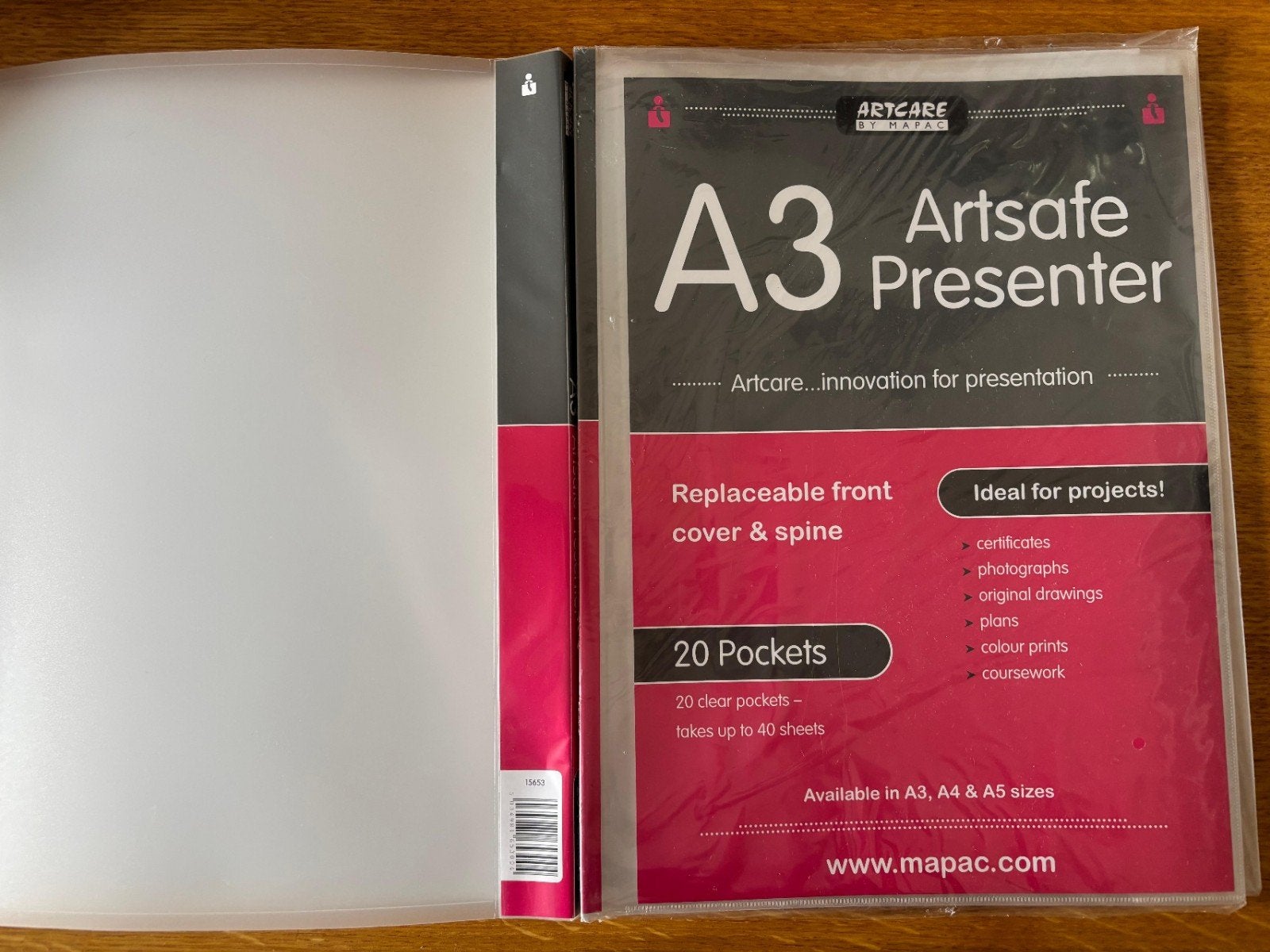 2x A3 Artsafe Presentatiemappen - 1 Nieuw in Verpakking, Diversen, Ophalen of Verzenden