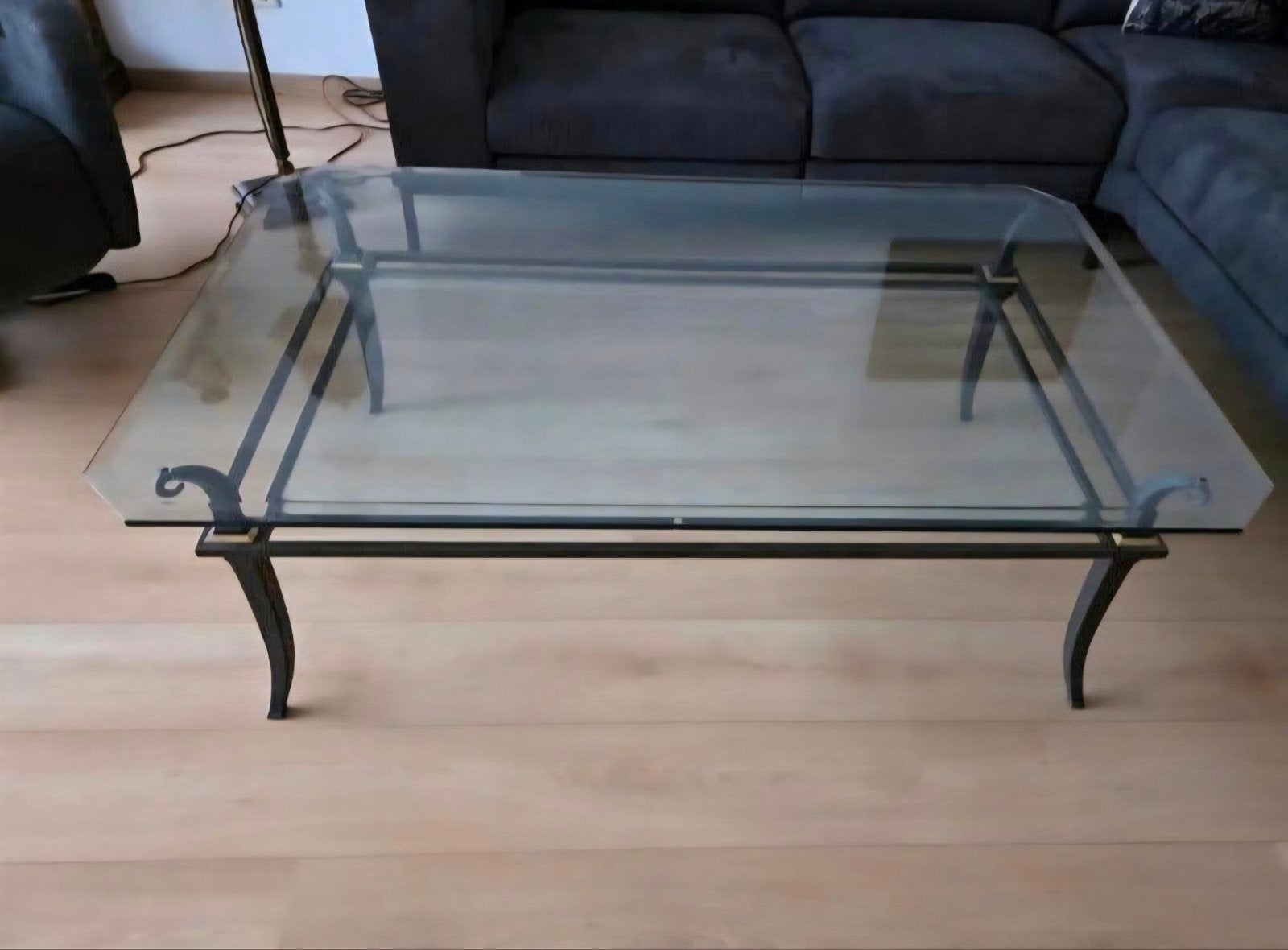 glazen salontafel, Ophalen, Rechthoekig, 100 tot 150 cm, 50 tot 100 cm