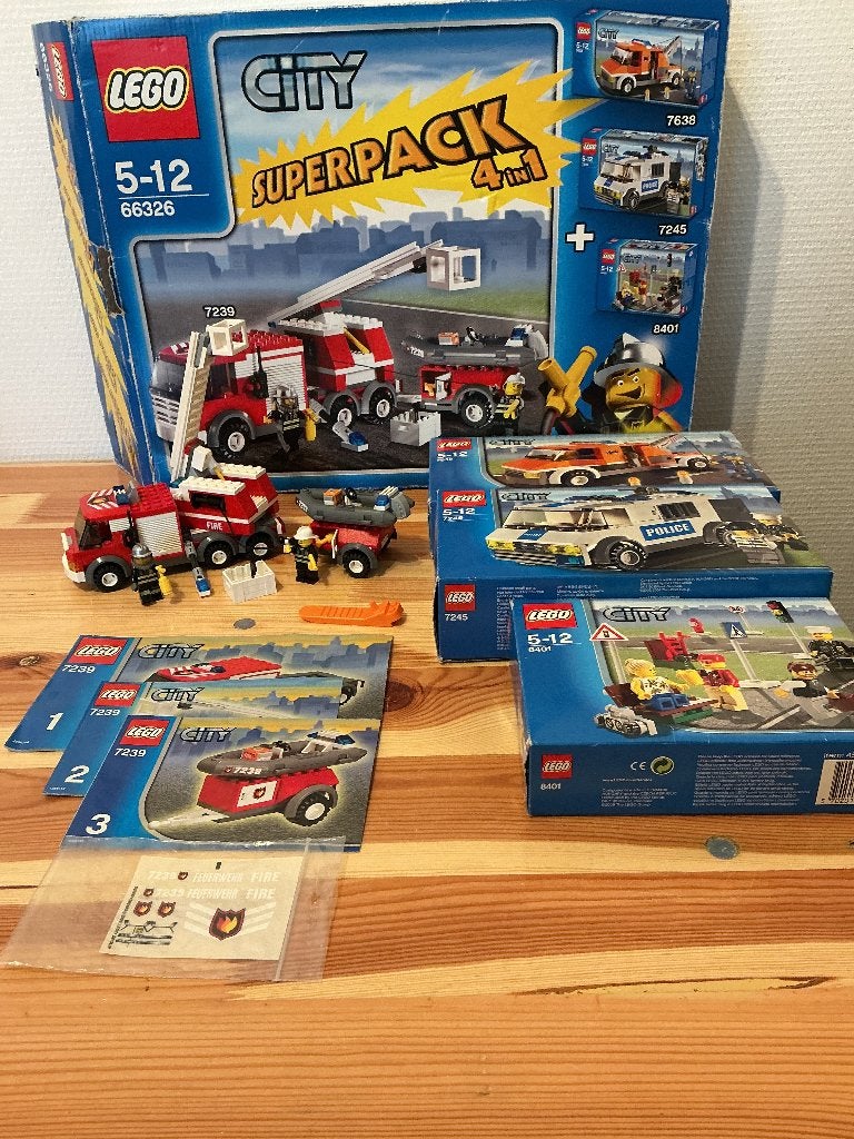 Lego City set 66326 4 in 1, Lego, Inclusief accessoires, Ophalen of Verzenden, Complete set