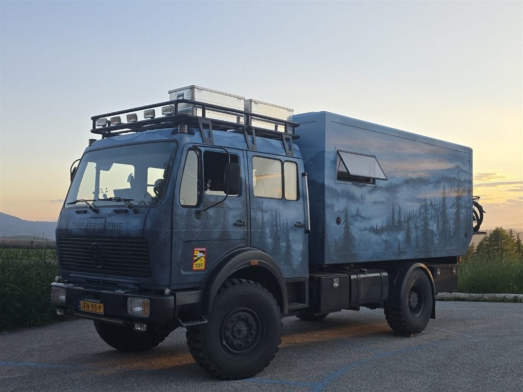 Mercedes 1226 4x4 V8 expeditie camper | 7 zitpl. | €0 MRB, Automaat, Brandblusser, Mercedes-Benz, Particulier
