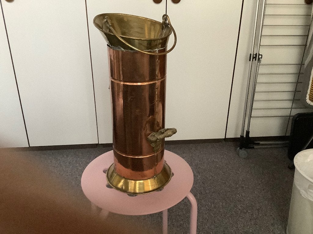 Koperen kan/ paraplubak, Ophalen of Verzenden, Gebruikt, Overige materialen