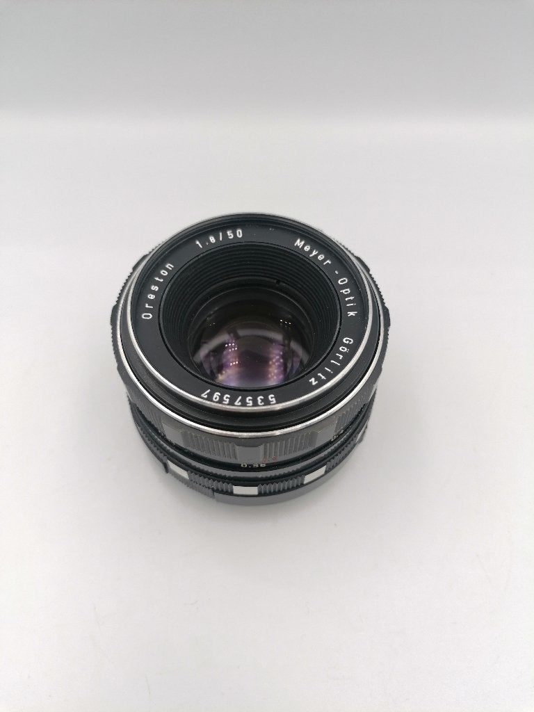 vintage Lens Meyer-Optik Gortlitz Oreston 50mm Exakta mount, Ophalen of Verzenden, Standaardlens
