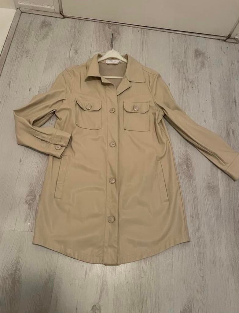 Costes PU leren jurkje maat 38, Maat 38/40 (M), Beige, Ophalen of Verzenden, Zo goed als nieuw