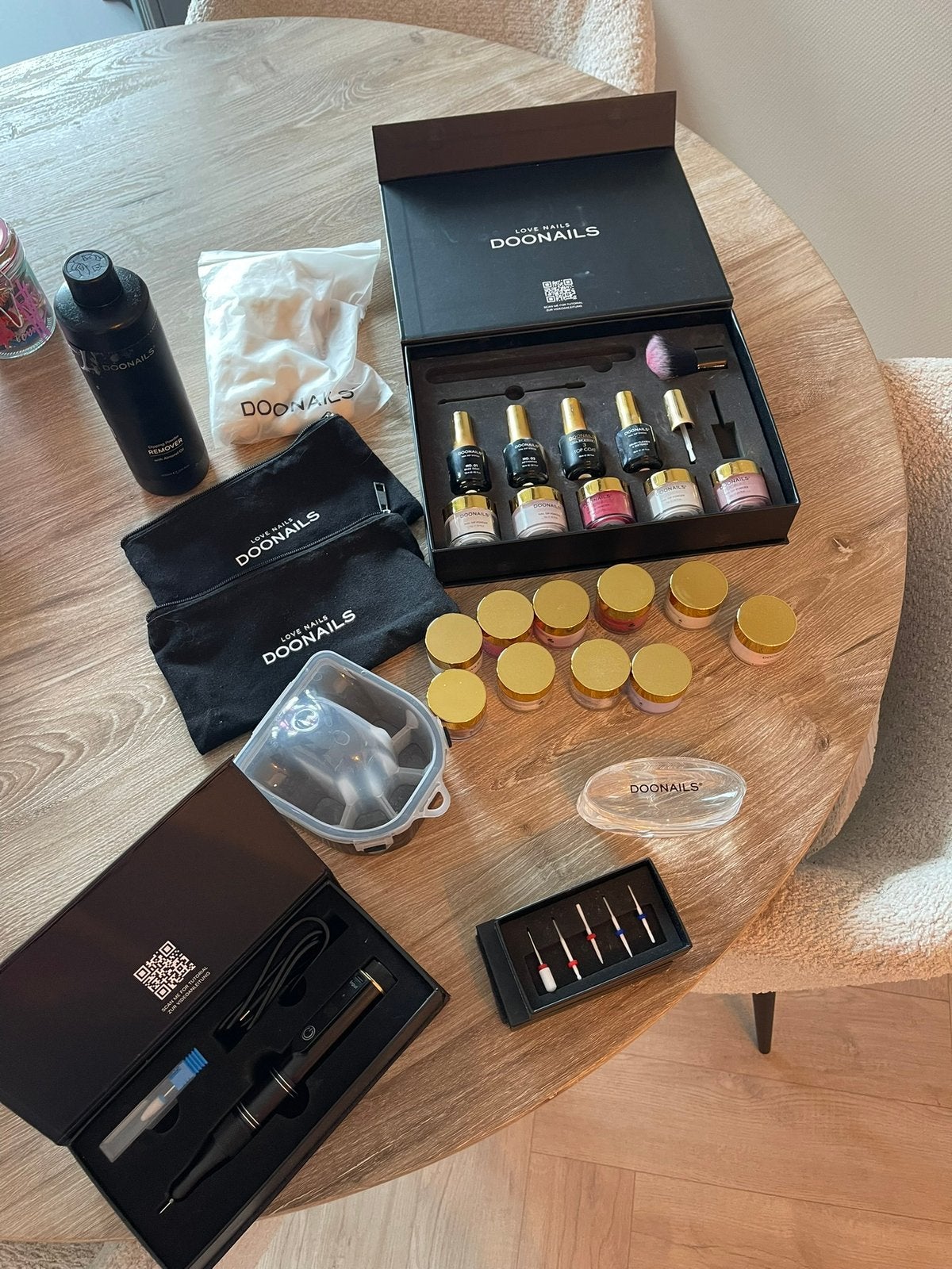 Doonails dip powder set, Ophalen of Verzenden, Zo goed als nieuw, Overige kleuren, Handen en Nagels