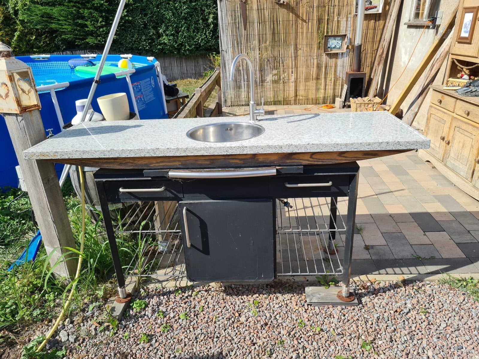Buitenkeuken met spoelbak en kraan, Tuin en Terras, Buitenkeukens, Ophalen, Gebruikt, Vrijstaand