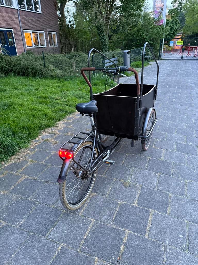 Troy Bakfiets met Nieuwe Robuuste Bak - 7 Versnellingen, Fietsen en Brommers, Fietsen | Bakfietsen, Ophalen, Zo goed als nieuw