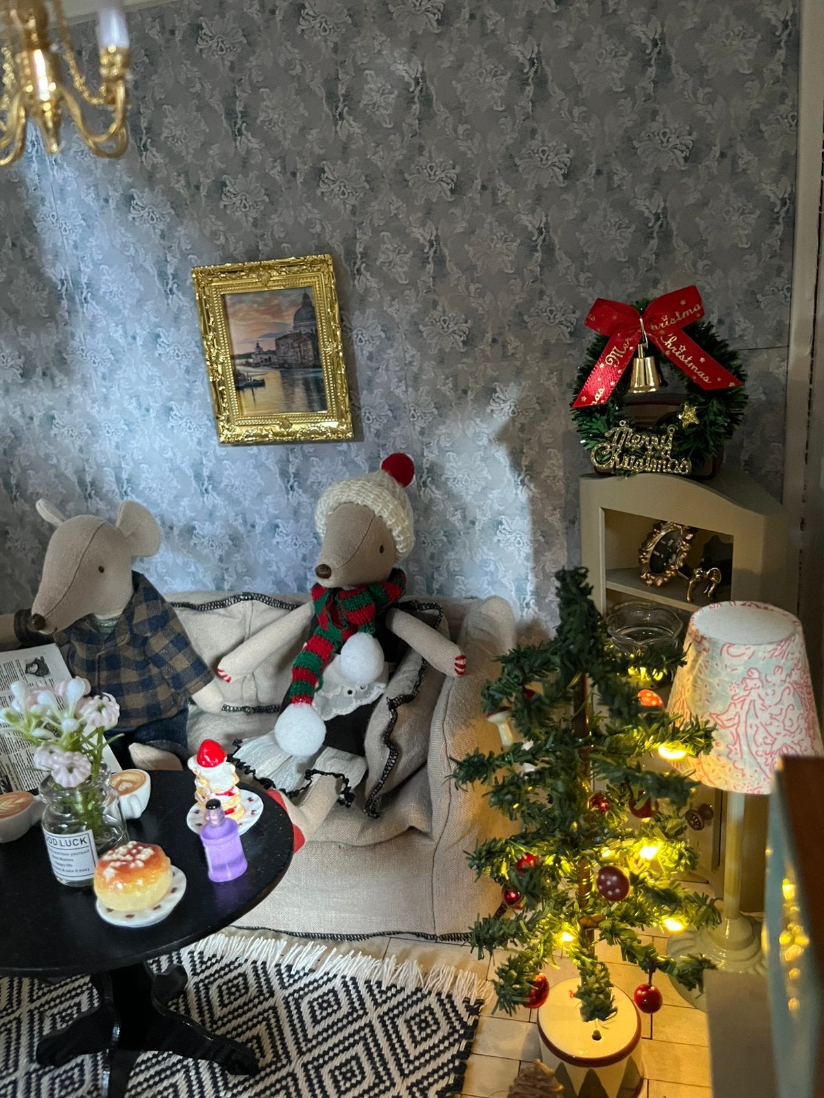 Muts sjaal kerstkrans poppen /maileg huis incl verzenden, Ophalen, Nieuw