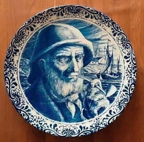 Delfts blauw wandbord 28 cm diameter
Boch frères La Louvière, Ophalen