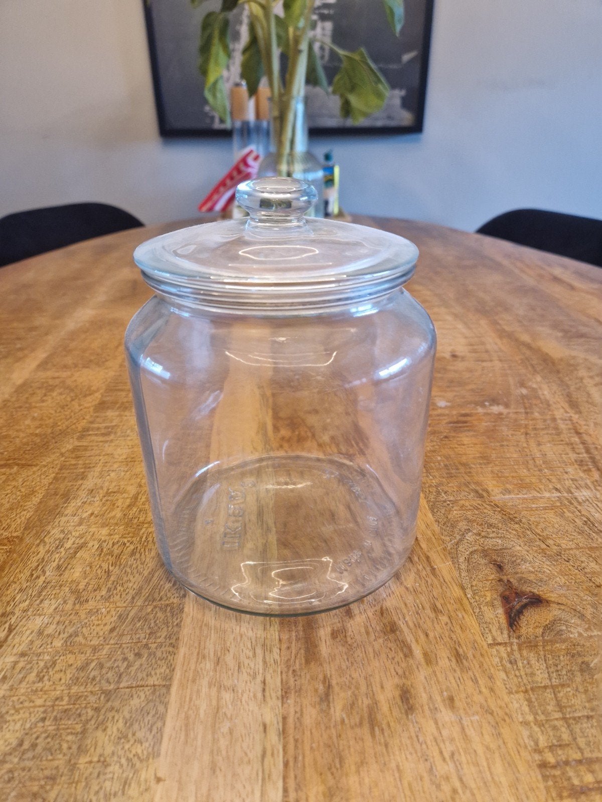 IKEA Glazen Voorraadpot met Deksel - Zo Goed als Nieuw, Ophalen of Verzenden, Zo goed als nieuw, Glas
