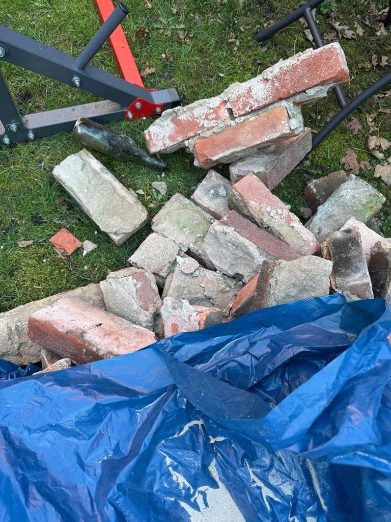 Gebruikte bakstenen voor diverse projecten, Doe-het-zelf en Verbouw, Metselstenen, Ophalen, Gebruikt, Bakstenen