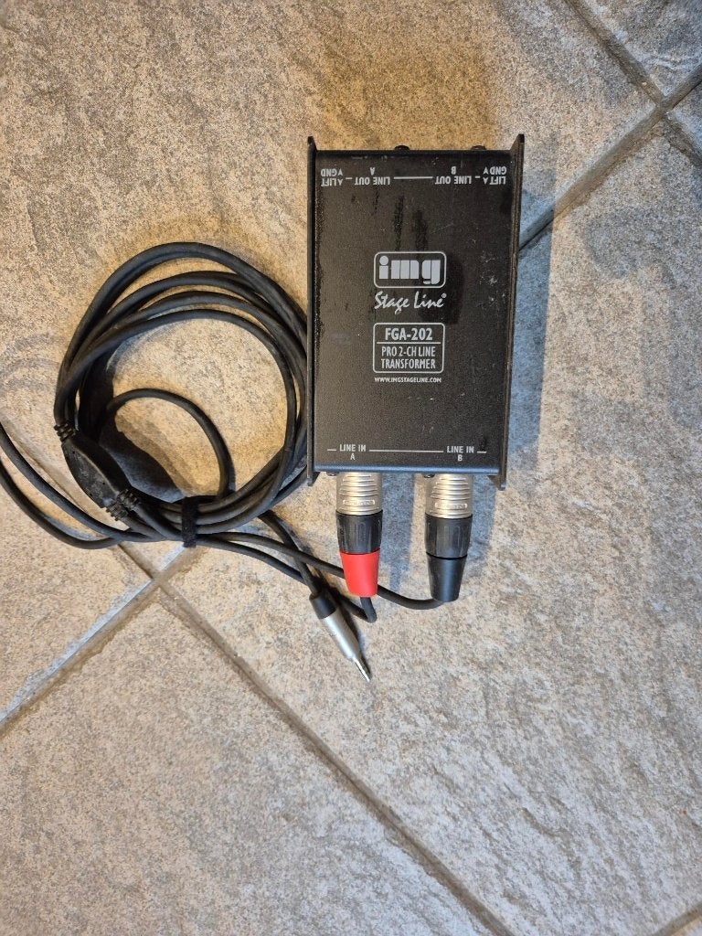 IMG Stage Line FGA-202 PRO 2-CH Line Transformer, Ophalen of Verzenden, Gebruikt, Audio