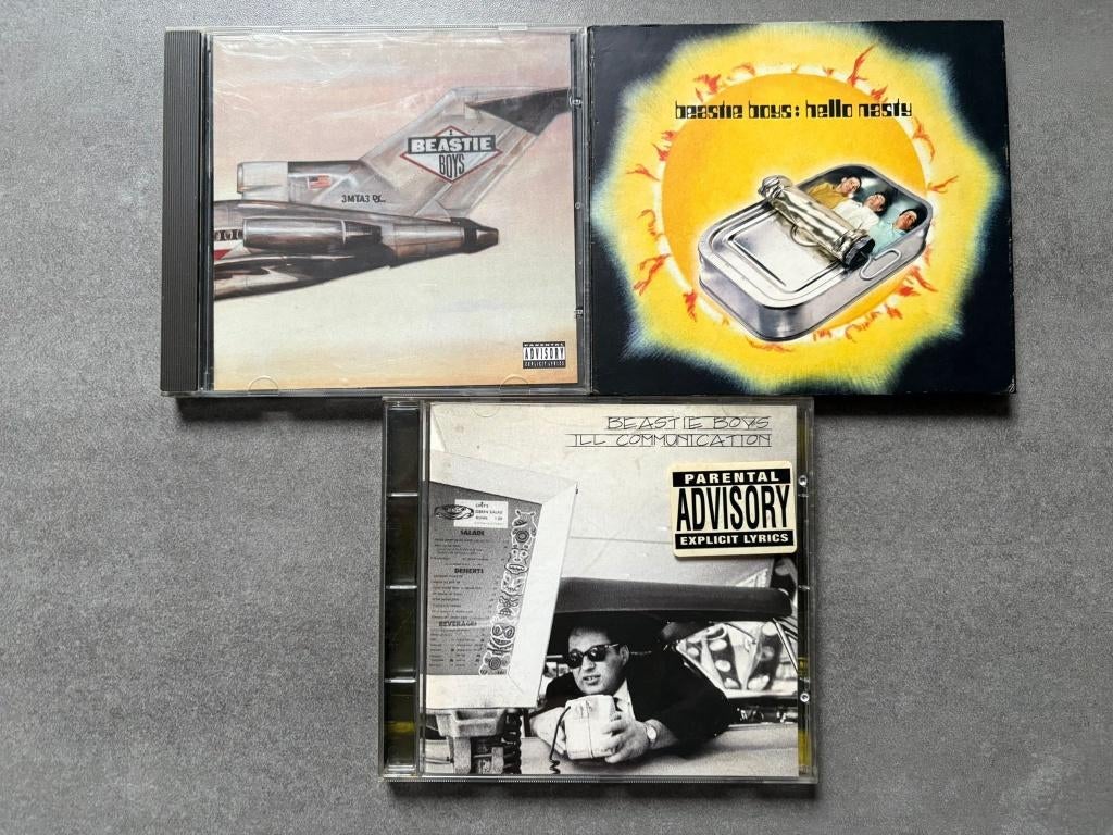 Beastie Boys 3x- Hello Nasty, Licensed To Ill& Communication, Ophalen of Verzenden, Gebruikt, Poprock