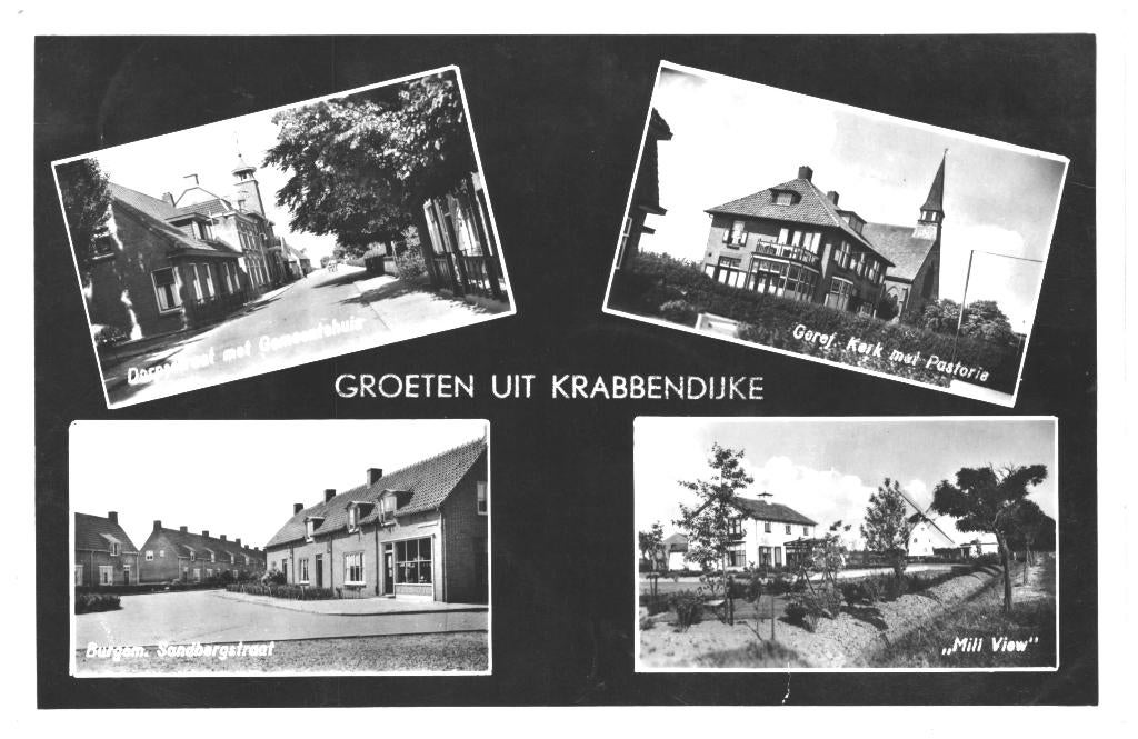 992659 Krabbendijke Zeeland 1953 Gelopen met postzegel