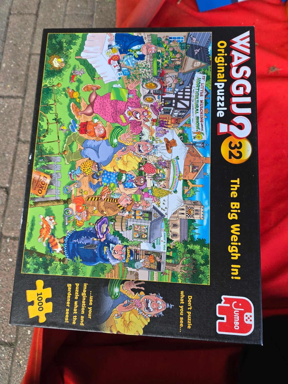 Wasgij Original 32: The Big Weigh In! 1000 stukjes puzzel, Ophalen, 500 t/m 1500 stukjes, Zo goed als nieuw, Legpuzzel