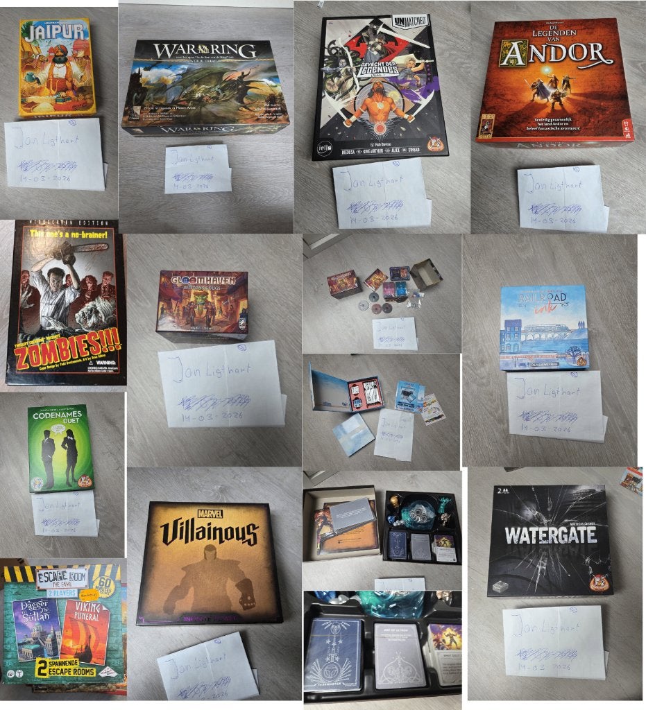 weekendaanbieding! Bordspellen! (War of the Ring, Gloomhaven, Ophalen, Gebruikt