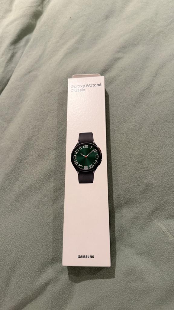 Galaxy Watch 6 Classic 46mm met 4 bandjes, Afstand, Zwart, Ophalen of Verzenden, Zo goed als nieuw