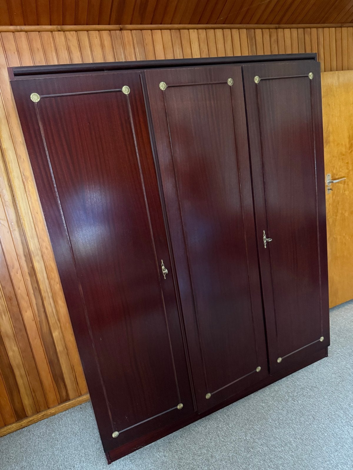 Complete Slaapkamer Set: Kledingkast, Kaptafel & Nachtkastje, Ophalen, Gebruikt, Met lade(s), 150 tot 200 cm