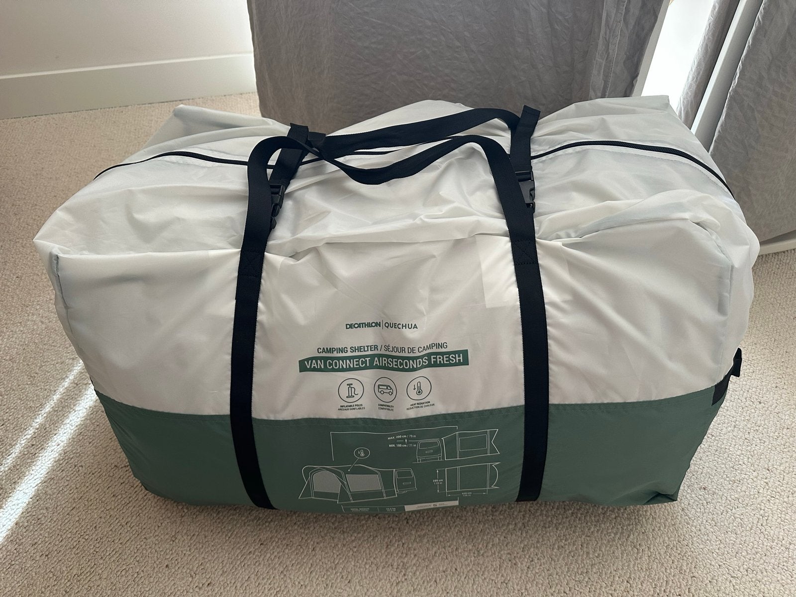 Quechua Opblaasbare Camperbustent Airseconds Fresh, Ophalen, Zo goed als nieuw, Polyester, Overige merken