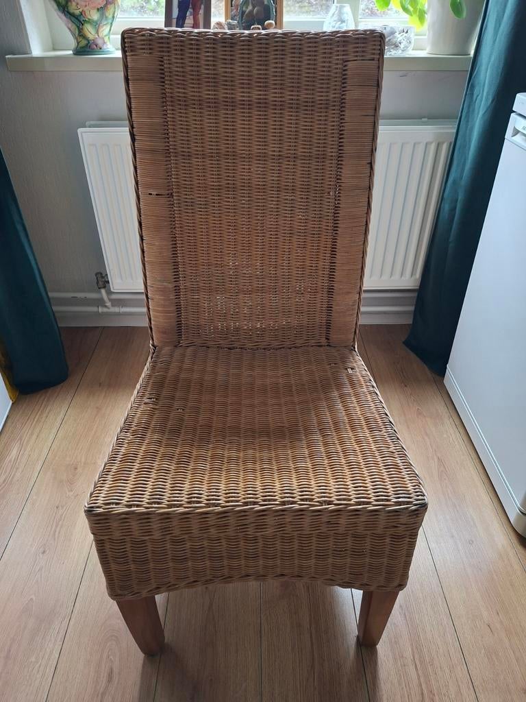 Rotan stoelen 4 stuks, Ophalen, Gebruikt, Overige kleuren, Landelijk, Bohemian