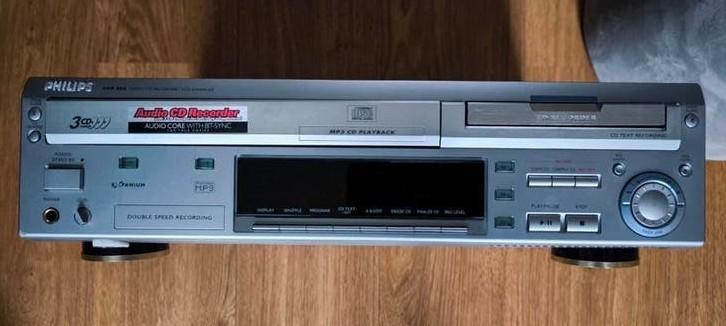 Philips CDR822/00S Audio CD Recorder/3 CD Changer, Ophalen of Verzenden, Gebruikt, Philips, Wisselaar