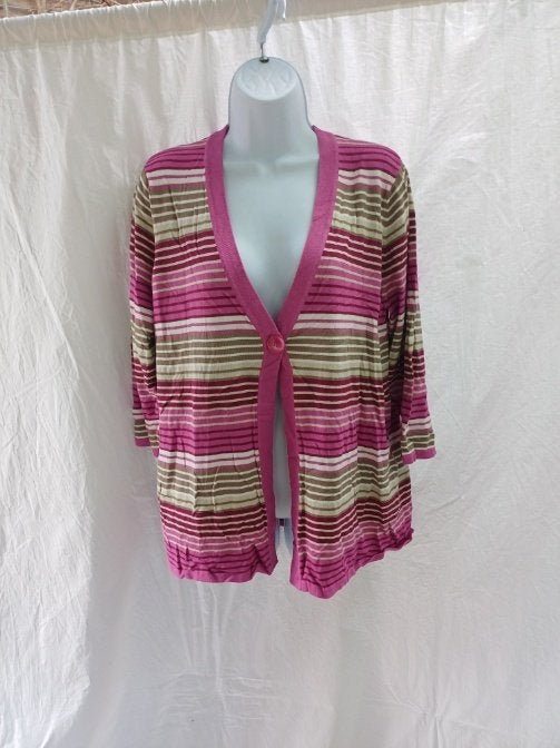 Mooi roze damesvest mt L merk Kingfield, ., Maat 42/44 (L), Ophalen of Verzenden, Zo goed als nieuw