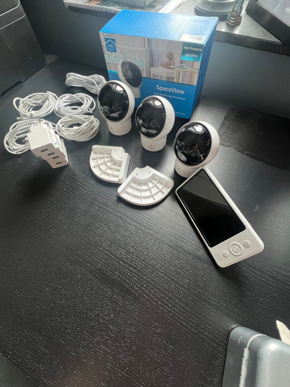 Eufy SpaceView Babyfoon met 3 camera's, Ophalen of Verzenden, Gebruikt, 250 meter of meer, Camera