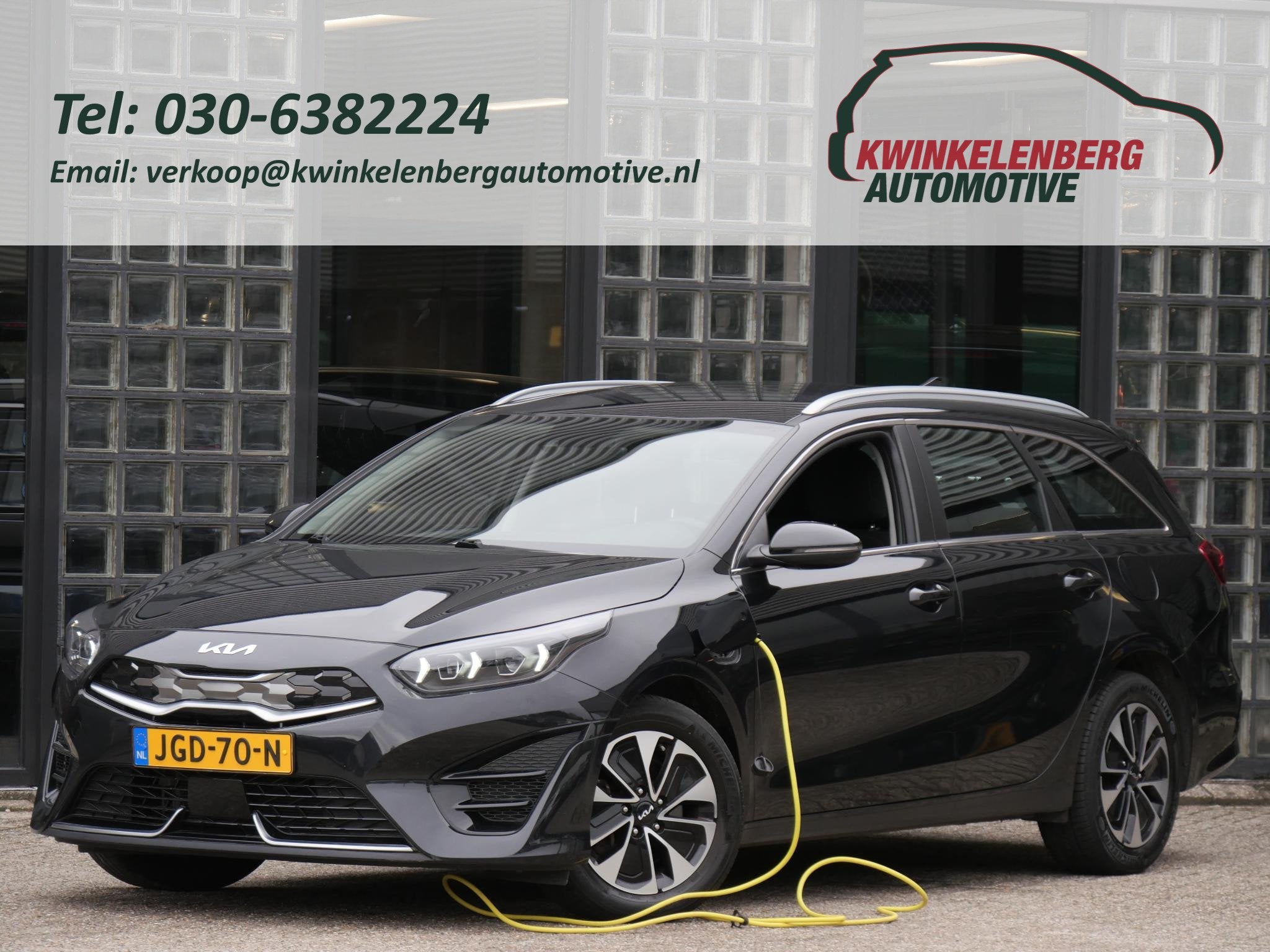 Kia Ceed Sportswagon PHEV DYNAMICLINE/ WINTER PAKKET/ CAMERA, Auto's, Kia, Stof, Gebruikt, Zwart, Plug-in hybride