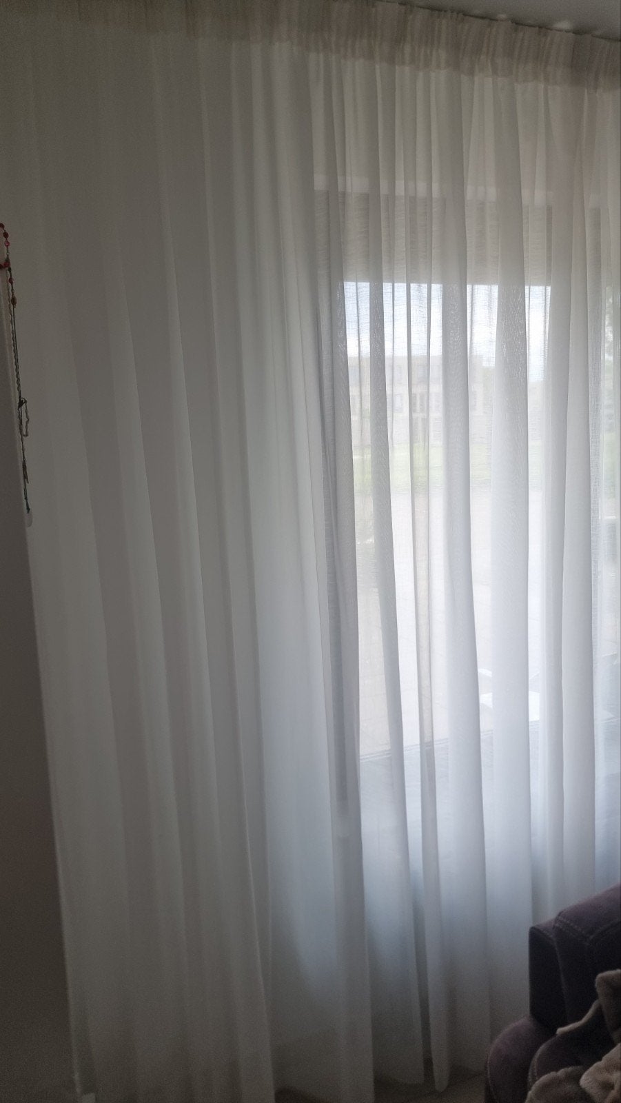 Witte vitrage gordijnen - Lichtdoorlatend en sfeervol, Gebruikt, Modern, Klassiek, Lichtdoorlatend, 200 cm of meer, Wit