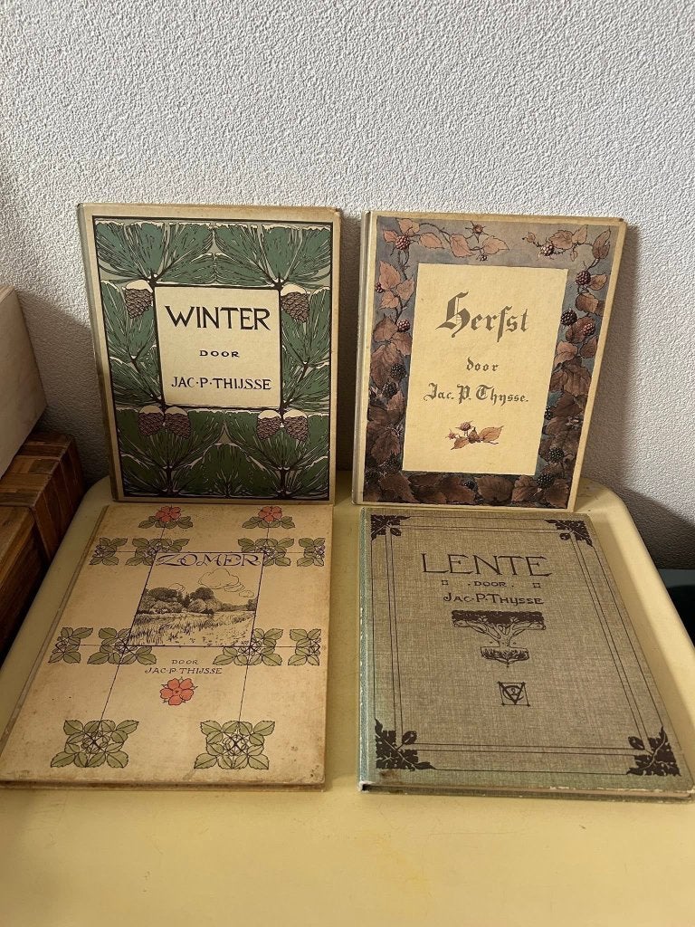 Jac. P. Thijsse Verkade jaargetijden set compleet 1975, Gelezen, Ophalen of Verzenden, Natuur algemeen, Jac. P. Thijsse