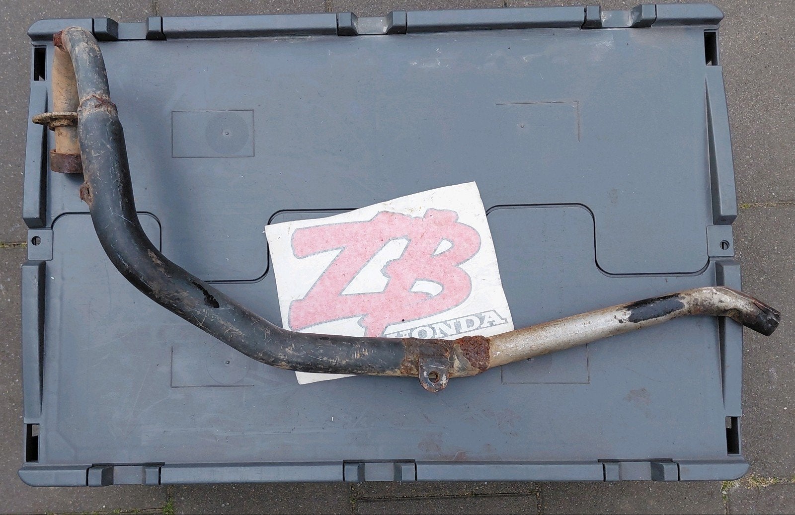 Uitlaatbocht Honda ZB50 verbouwd.., Ophalen of Verzenden, Uitlaat, Overige merken