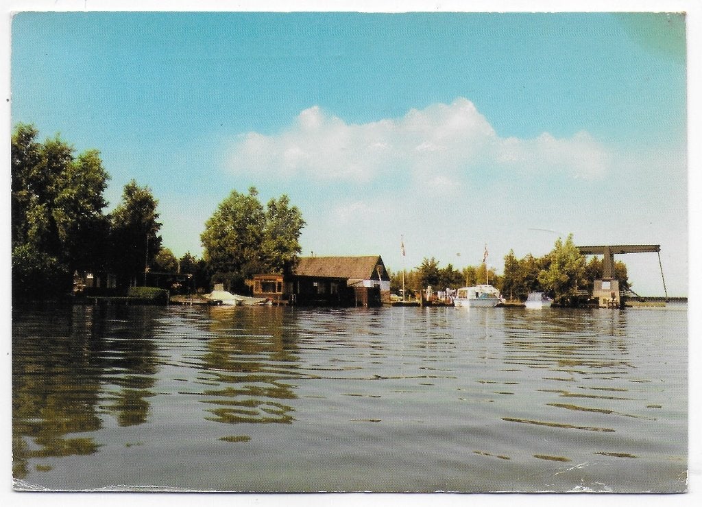 Vinkeveense Plassen gelopen Ansichtkaart (B2427 ), Ophalen of Verzenden, 1980 tot heden, Gelopen