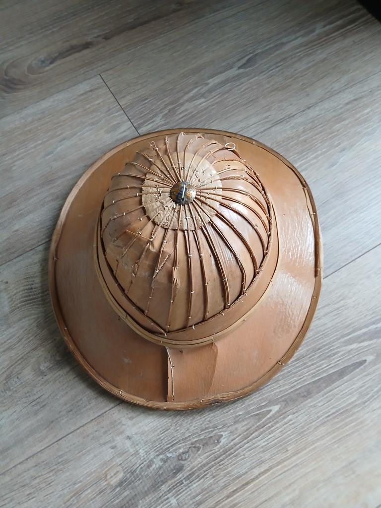 Vintage Tropenhelm - Authentiek en Decoratief, Antiek en Kunst, Ophalen
