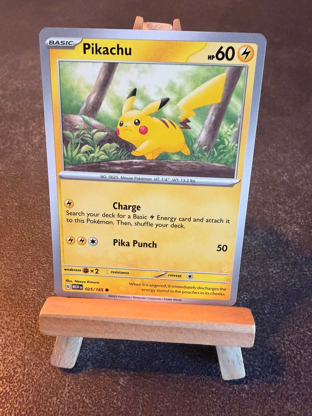 Pikachu 25 Pokemon Mew 151, Ophalen of Verzenden, Zo goed als nieuw