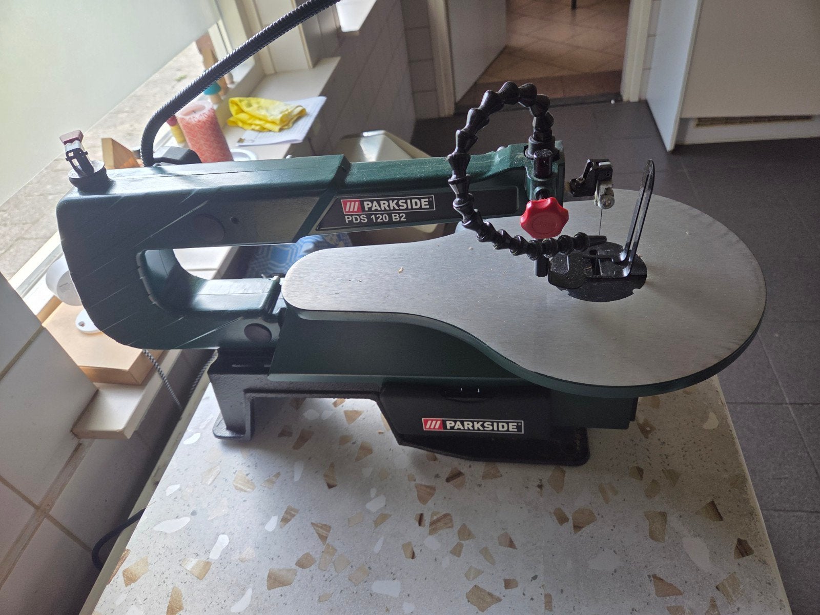 Parkside PDS 120 B2 Figuurzaagmachine - Zo goed als nieuw, Ophalen, Minder dan 30 mm, Figuurzaag, Minder dan 600 watt