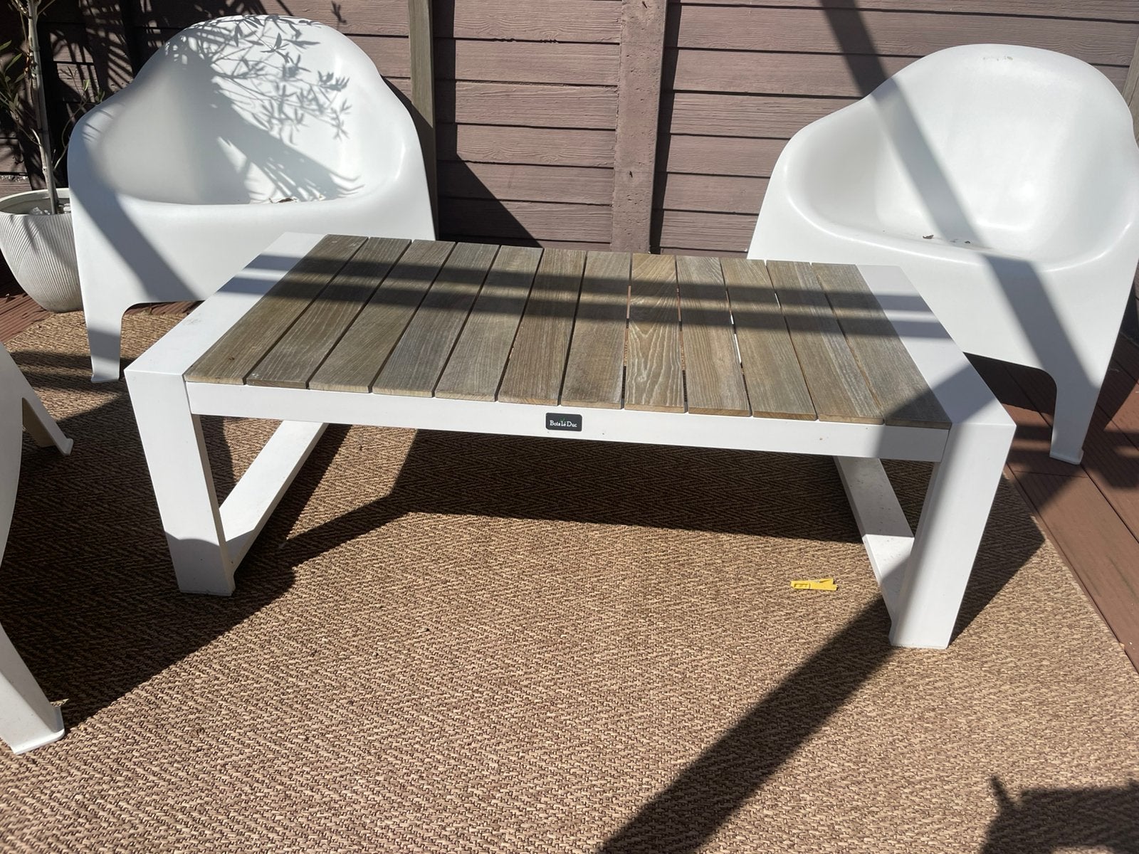 Lage tafel, Ophalen, Gebruikt, Teakhout, Tuinset
