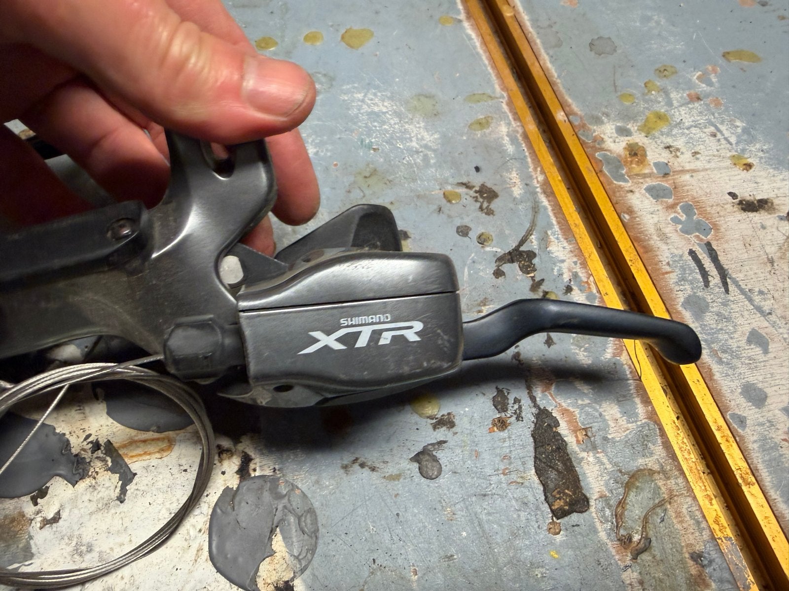 Shimano XTR M960 Sti disc + achterderailleur, Ophalen, Zo goed als nieuw, Derailleur of Ketting, Aluminium