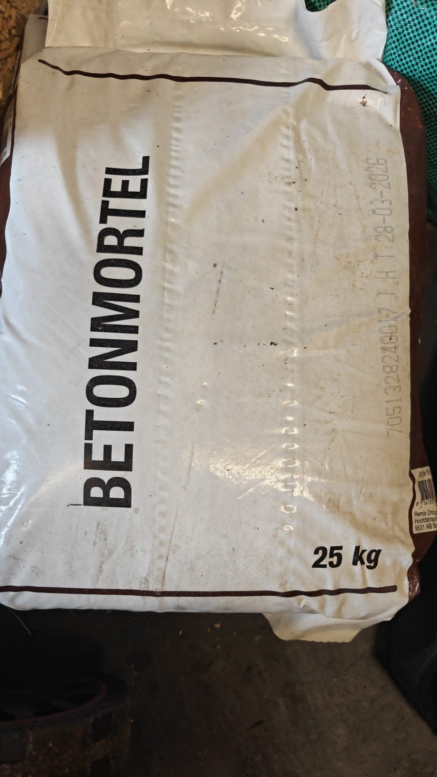 2 zakken betonmortel 25 kg, Doe-het-zelf en Verbouw, Overige Doe-het-zelf en Verbouw, Ophalen, Nieuw