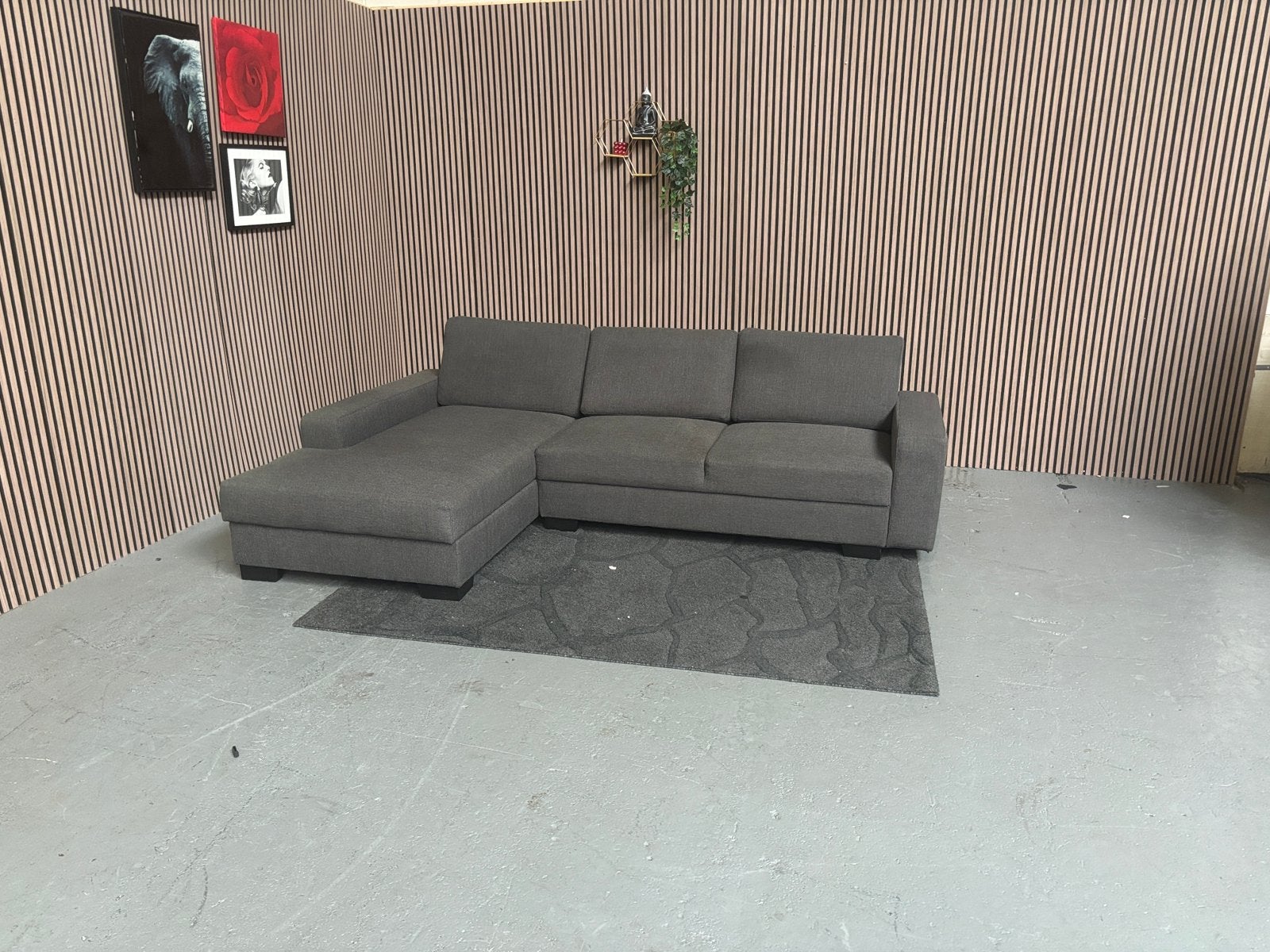 GRATIS LEVERING Loungebank + Opbergruimte 285x190 GEREINIGD, 250 tot 300 cm, Hoekbank, Ophalen of Verzenden, Zo goed als nieuw