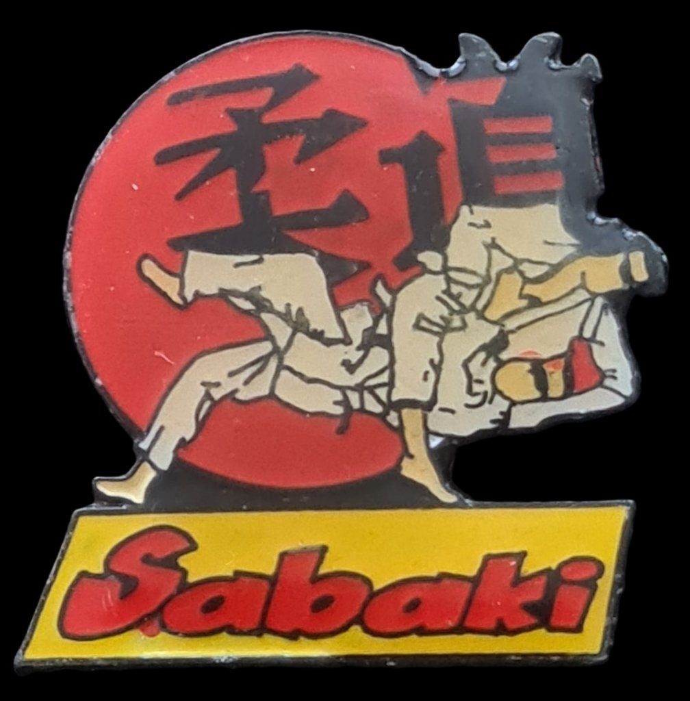 Aikido- Sabaki pin met Japanse vlag, Ophalen of Verzenden, Nieuw, Sport, Speldje of Pin