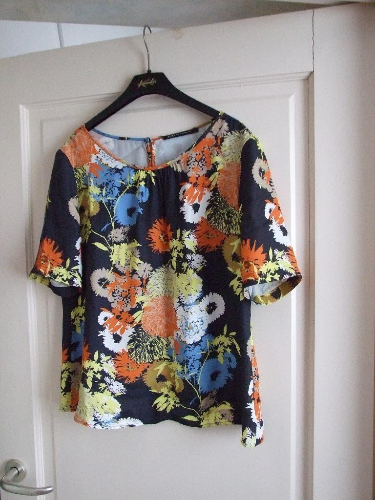 Expresso zgan fleurige top met korte mouw maat 42, Overige kleuren, Expresso, Maat 42/44 (L), Nieuw