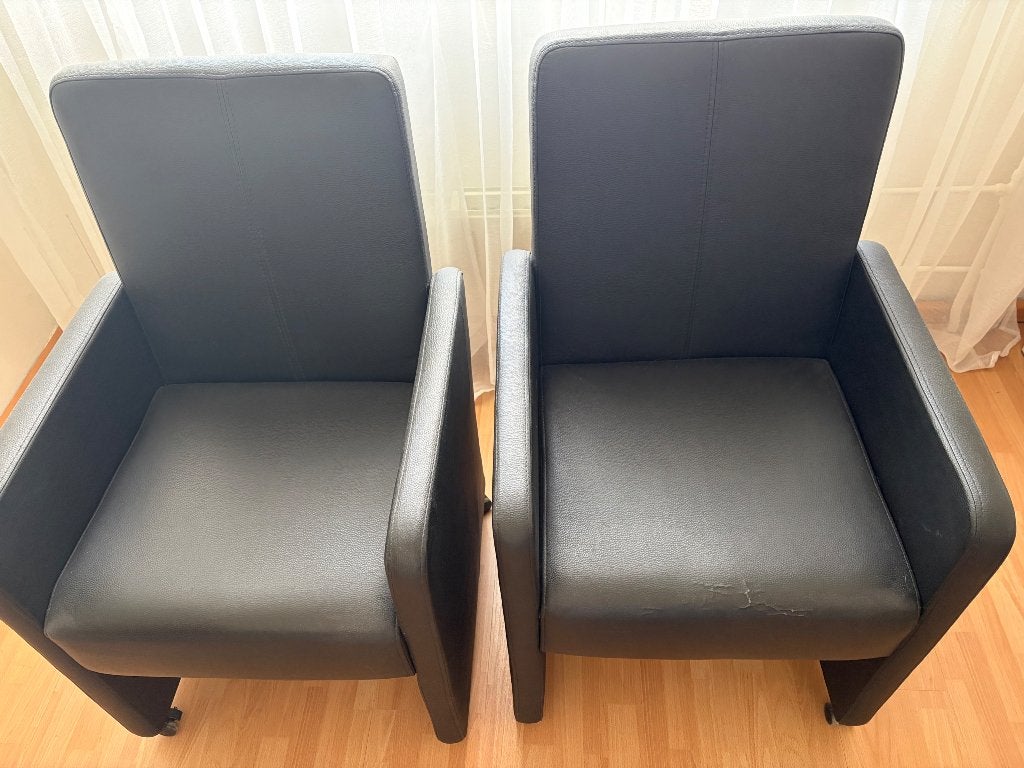 Gratis  zes eetkamerstoelen, Ophalen, Gebruikt, Zwart, Vijf, Zes of meer stoelen
