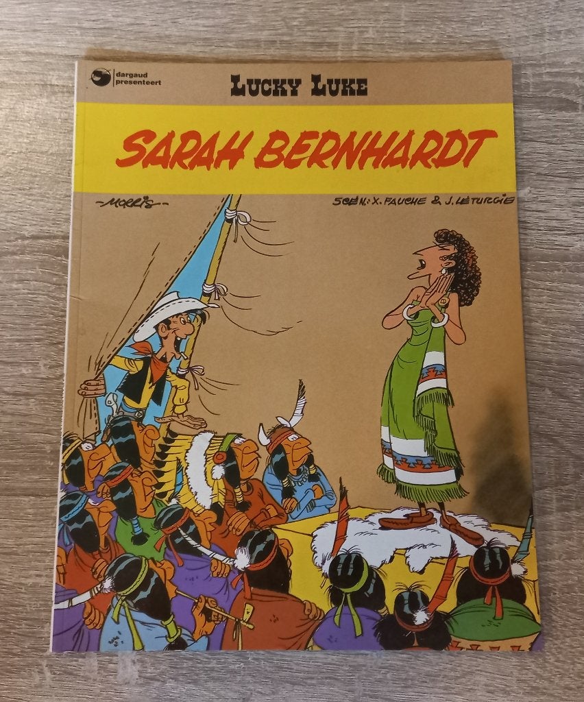Lucky Luke Sarah Bernhardt (1982), Gelezen, Eén stripboek, Ophalen of Verzenden, Morris