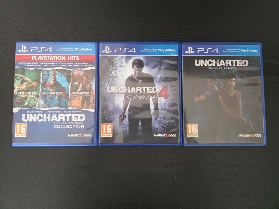 Uncharted Collectie PS4 - Deel 1 t/m 5 (The Lost Legacy), Spelcomputers en Games, Games | Sony PlayStation 4, Online, 1 speler
