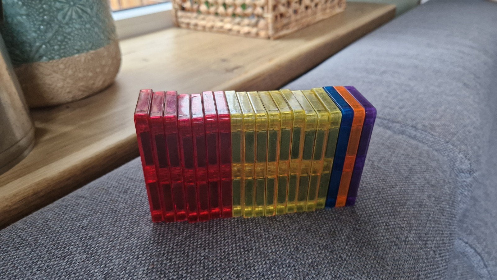 Connetix magneten - halfjes, diverse kleuren, Ophalen, Zo goed als nieuw, Bouwen