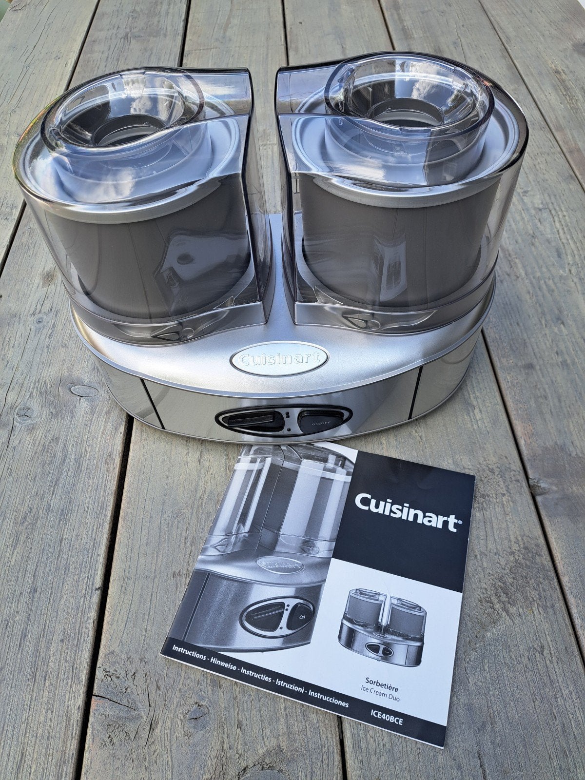 Cuisinart  ICE40BCE ijsmachine duo, Ophalen of Verzenden