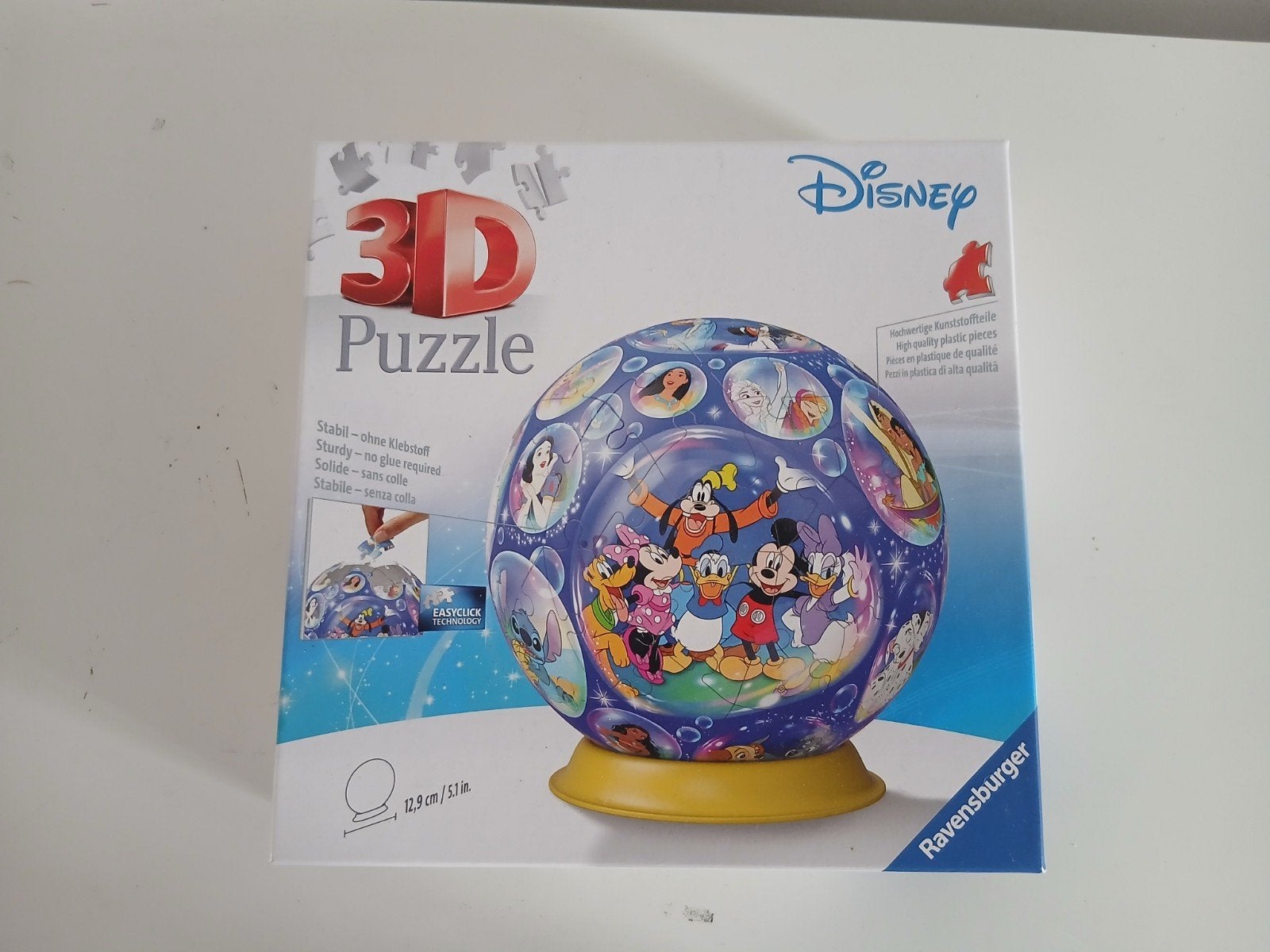 Disney 3D puzzel bal, Ophalen of Verzenden, Minder dan 500 stukjes, Zo goed als nieuw, Rubik's of 3D-puzzel