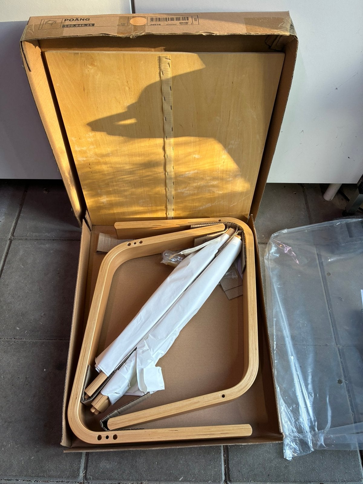 Gratis: Voetenbank Ikea zonder bijbehorend kussen, Ophalen, Nieuw, Rechthoekig