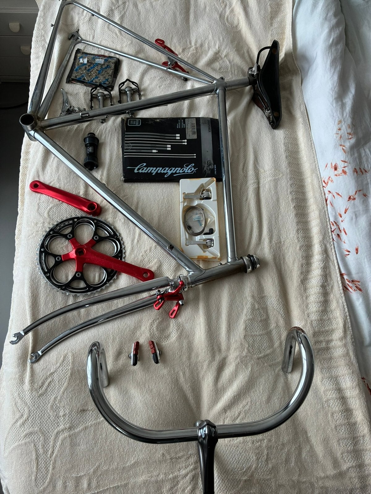 Columbus race fietsframe 54cm met Campagnolo onderdelen, Ophalen, Overige typen, Racefiets, Nieuw